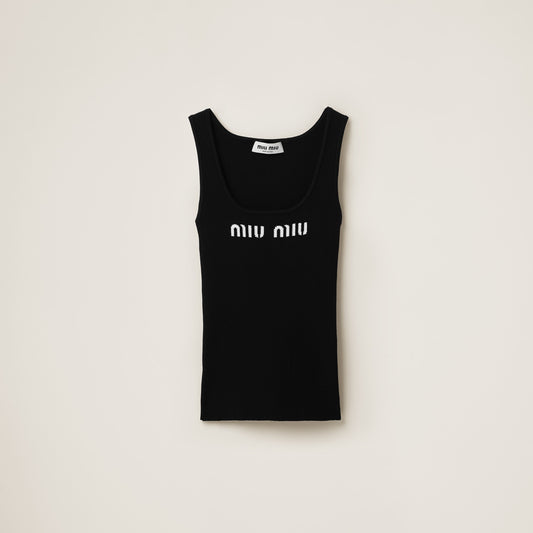 Miu Miu Viscose tank top