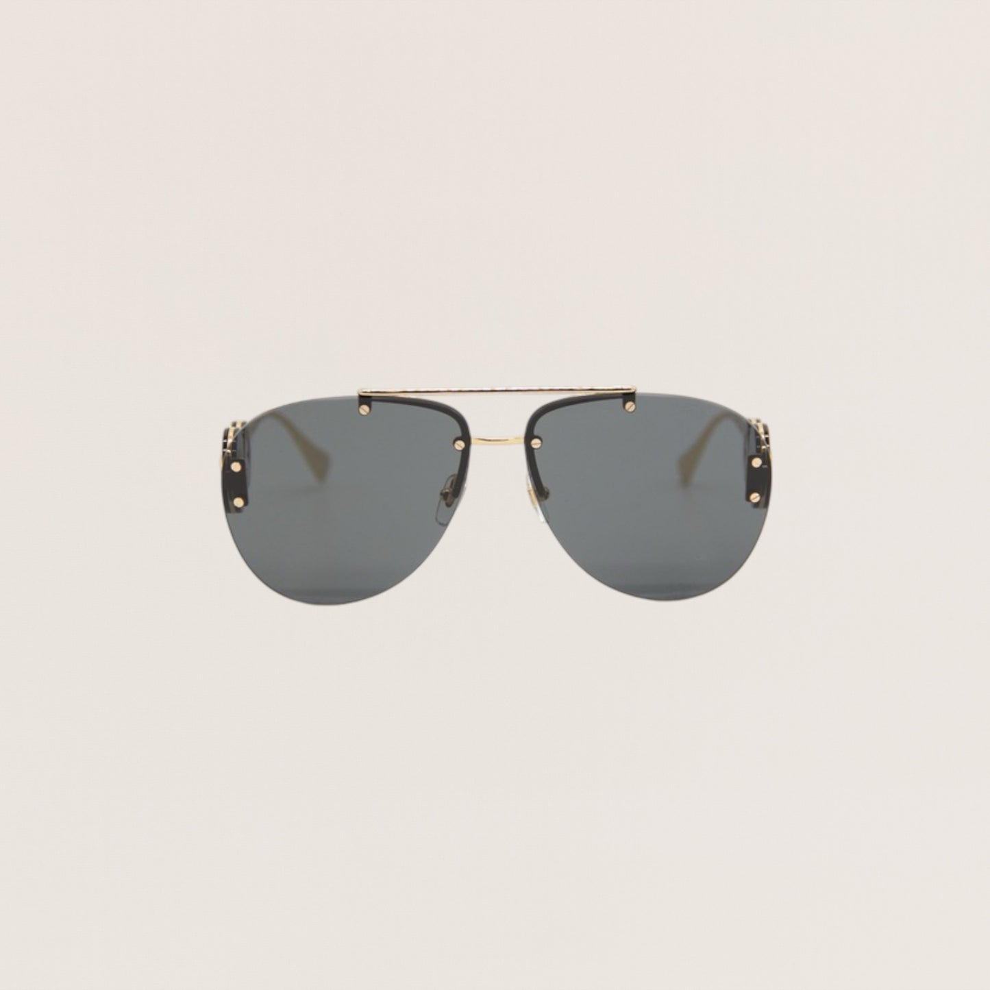 VERSACE 2250 63mm Aviator Sunglasses