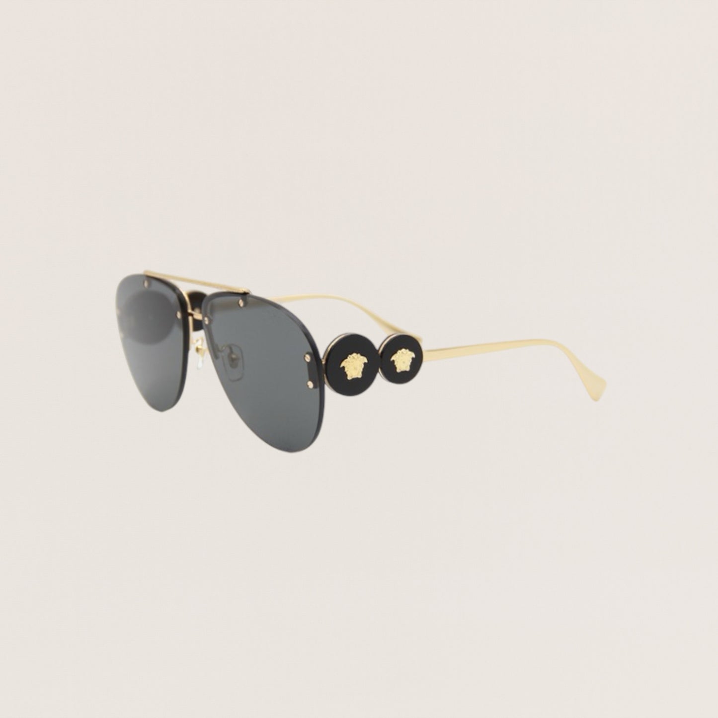 VERSACE 2250 63mm Aviator Sunglasses